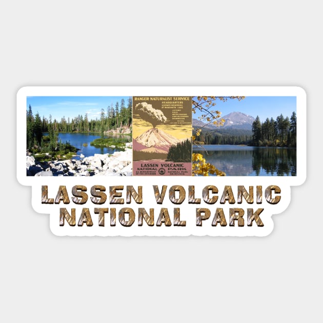 Lassen Volcanic Sticker by teepossible